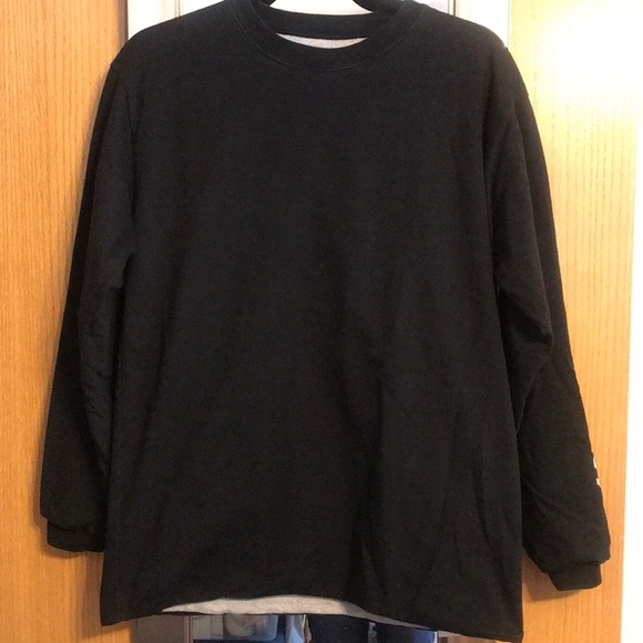 K2 Toy Country reversible long sleeve tee shirt size small.  Grey and black - Picture 5 of 8